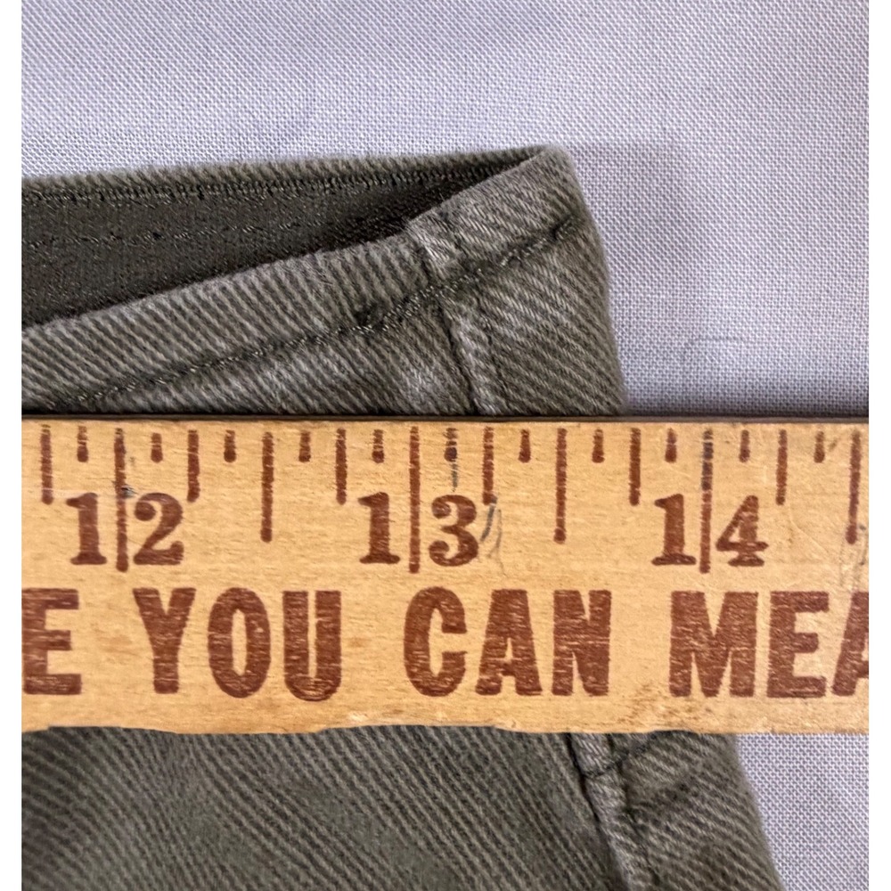 Rock & Roll Denim Bargain Bell Pull On Flare Jeans Olive Green 28x36 - Picture 5 of 10